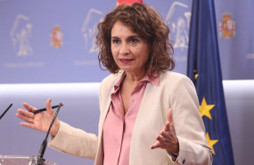 ep la ministra de hacienda y portavoz del gobierno maria jesus montero interviene durante una rueda