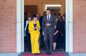 ep la ministra de vivienda y agenda urbana de espana isabel rodriguez y el presidente del gobierno