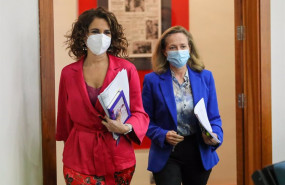 ep la ministra portavoz y ministra de hacienda maria jesus montero y la vicepresidenta tercera y