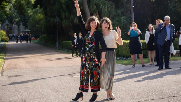 ep los ganadores de los 65 premios ondas en barcelona a su llegada a la recepcion a los premiados en