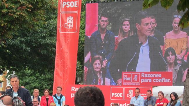 Pedro Sánchez en un acto en Oviedo | EUROPA PRESS ep pedro sanchezun actooviedo