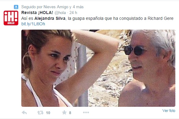 hola, richard gere, alejandra silva