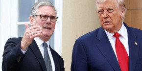 le president americain donald trump et le premier ministre britannique keir starmer en ecosse en juillet 2025