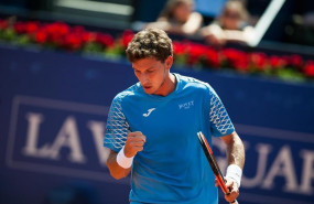 ep 27 april spain barcelona pablo carreno from spain during the moorning practice at real clubtenis barcelona
