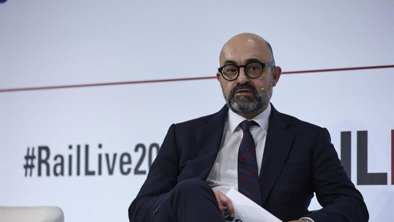 Archivo - El presidente de Adif, Luis Pedro Marco de la Peña, durante el evento Rail Live, en Ifema Madrid, a 26 de noviembre de 2025, en Madrid (España). | Jesús Hellín - Europa Press - Archivo ep archivo el presidente de adif luis pedro marco de la pena durante el evento rail live en ifema