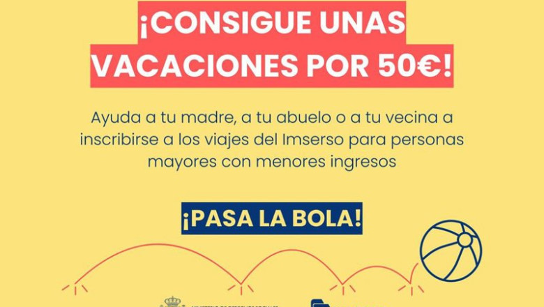 Campaña para animar a los jóvenes a ayudar a los mayores a apuntarse a los viajes del Imserso. | MINISTERIO DE DERECHOS SOCIALES ep campana para animar a los jovenes a ayudar a los mayores a apuntarse a los viajes del imserso