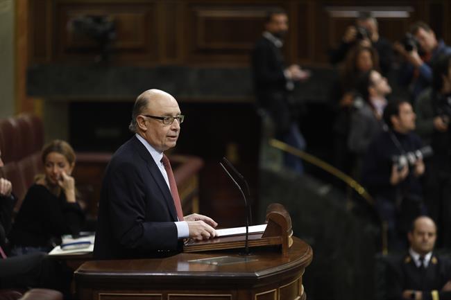 Cristóbal Montoro, en la tribuna | EUROPA PRESS ep cristobal montoro entribuna