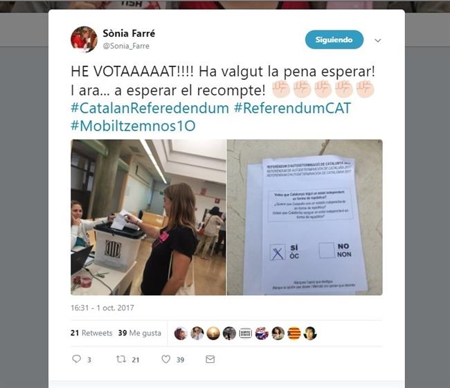 Diputada de En Comú Podem Sònia Farré | TWITTER ep diputadaen comu podem snia farre
