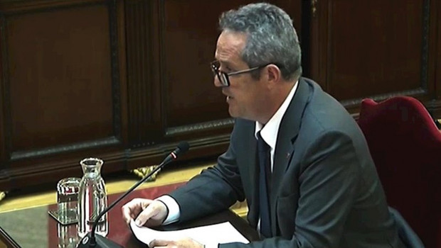 ep el exconseller de la generalitat de catalunya joaquim forn durante su intervencion ante el