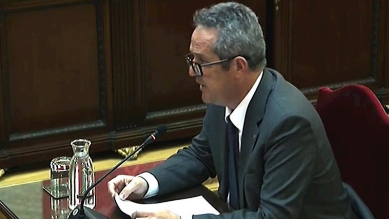 El exconseller de la Generalitat de Catalunya, Joaquim Forn, durante su intervención ante el Trubunal Supremo, en la última jornada del juicio del procés. | SEÑAL DE TV DEL TRIBUNAL SUPREMO - Archivo ep el exconseller de la generalitat de catalunya joaquim forn durante su intervencion ante el