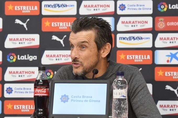 ep el exentrenador del girona fc juan carlos unzue en su despedida