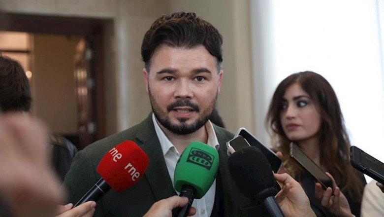 El portavoz de ERC en el Congreso de los Diputados, Gabriel Rufián, haciendo declaraciones | Marta Fernández Jara - Europa Press ep el portavoz de erc en el congreso de los diputados gabriel rufian haciendo declaraciones