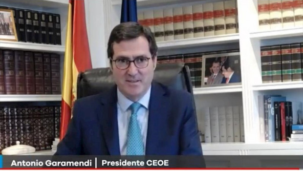 ep el presidente de la ceoe antonio garamendi en su intevencion on line en encuentros economicos de