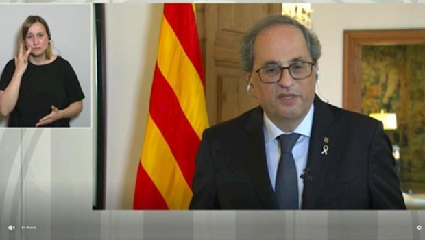 ep el presidente de la generalitat quim torra en la rueda de prensa tras el consell executiu