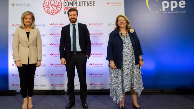 ep el presidente del pp pablo casado y las exministras fatima banez y elvira rodriguez