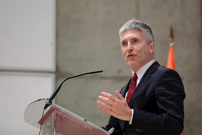 ep fernando grande-marlaska en un acto de la policia nacional