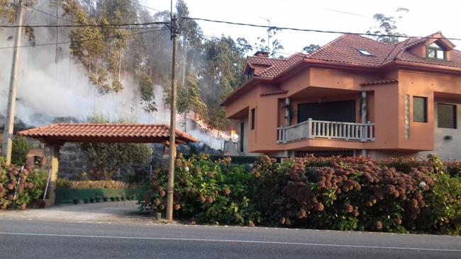 Incendio en Vincios | EUROPA PRESS ep incendiovincios