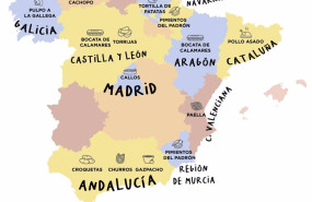 ep infografia de espana con las recetas tradicionales mas pedidas a domicilio