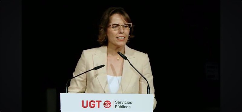 ep la secretaria general de ugt servicios publicos isabel araque interviene en el ii congreso de la ep la secretaria general de ugt servicios publicos isabel araque interviene en el ii congreso de la