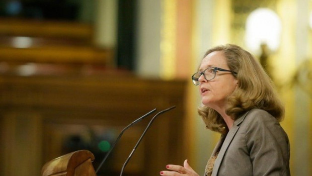 ep la vicepresidenta de asuntos economicos nadia calvino ante el pleno del congreso