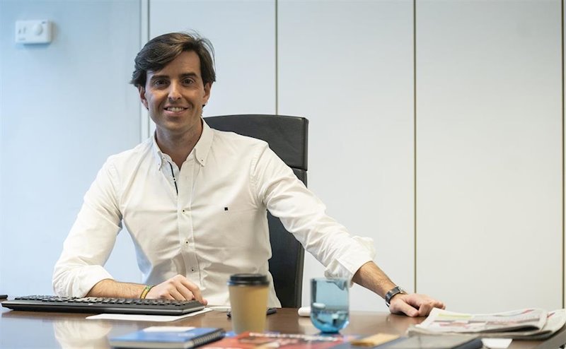 ep pablo montesinos vicesecretario de comunicacion del pp en su despacho en genova