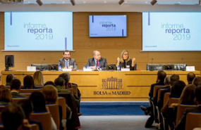 ep presentacion del informe reporta 2019 en un acto celebrado en el palacio de la bolsa de madrid