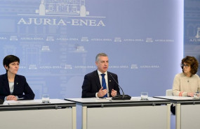 ep rueda de prensa del lehendakari inigo urkullu y las consejeras de seguridad estefania beltran de