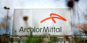 le logo d arcelormittal a basse indre pres de nantes 