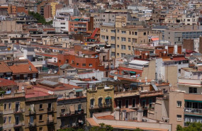 ep archivo   varios edificios de viviendas vistos desde el mirador del poble sec a 17 de mayo de