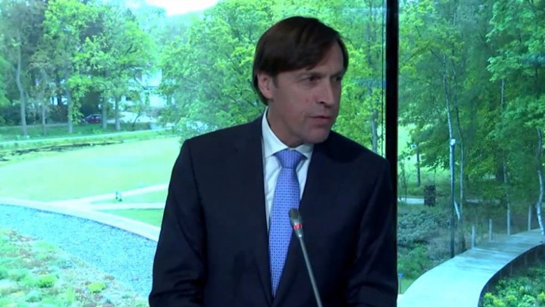 ep el consejero delegado de triodos bank jeroen rijpkema durante la asamblea general anual del banco