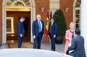 ep el ministro de asuntos exteriores union europea y cooperacion en funciones josep borrell c sale a
