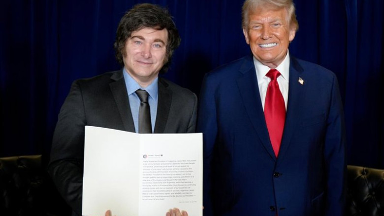 ep el presidente de argentina javier milei y el presidente de estados unidos donald trump en nueva