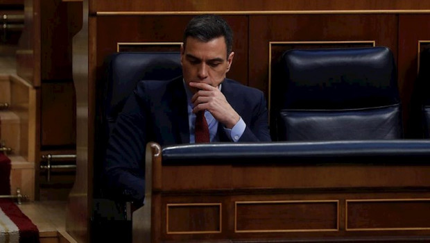 ep el presidente del gobierno pedro sanchez durante su comparecencia en el pleno celebrado este