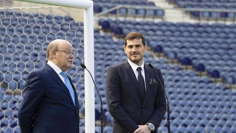 ep el presidente del oporto jorge nuno pinto da costa y el exportero espanol iker casillas en el ep el presidente del oporto jorge nuno pinto da costa y el exportero espanol iker casillas en el