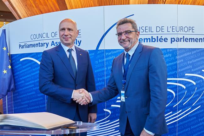 Gutiérrez Limones con el primer ministro de Moldavia | CONSEJO DE EUROPA ep gutierrez limonesprimer ministromoldavia