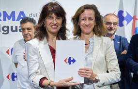 ep la ministra de igualdad ana redondo y la directora general delegada de carrefour en espana eloide