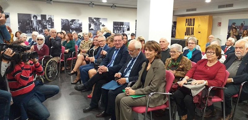 ep la ministra de justicia en funciones dolores delgado en un acto en almeria con represaliados