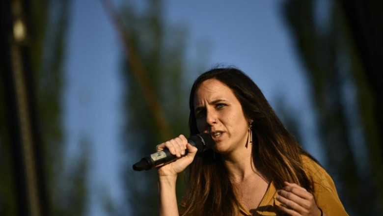 La portavoz Adjunta de Podemos en el Congreso, Ione Belarra, interviene en el acto de cierre de campaña de Unidas Podemos en Madrid | Oscar Cañas - Europa Press - Archivo ep la portavoz adjuntapodemoscongreso ione belarra intervieneactocierrecampanaunidasen madrid
