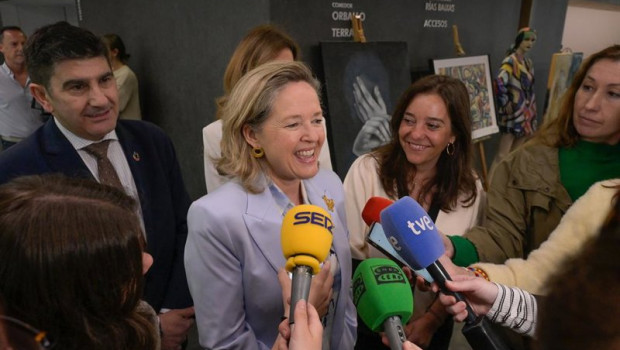 ep la presidenta del banco europeo de inversiones nadia calvino ofrece declaraciones con motivo de