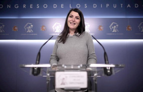 ep la secretaria general del grupo parlamentario de vox macarena olona en rueda de prensa despues de
