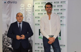 ep lorenzo amor presidente de ata y juan guruceta fundador y ceo de divilo en la firma del convenio