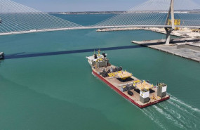 ep los modulos para conexion de la subestacion con su base para estados unidos salen en un barco de