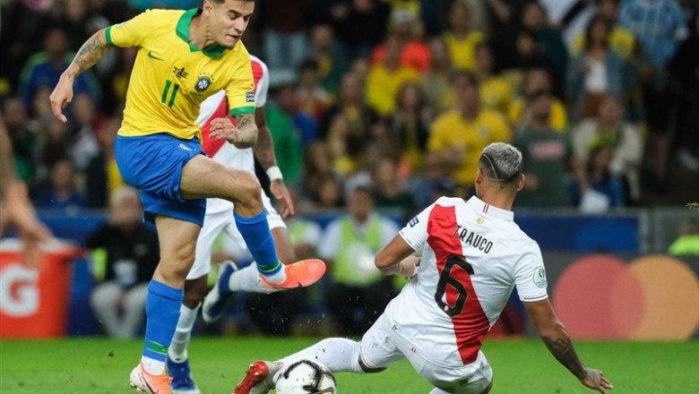Philippe Coutinho, en un partido con la selección brasileña. | Diego Maranh/AM Press via ZUMA W / DPA - Archivo ep philippe coutinho enpartidola seleccion brasilena