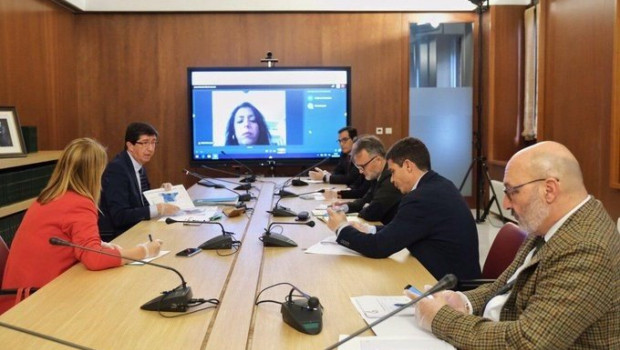 ep reunion dias atras del vicepresidente de la junta juan marin con los portavoces parlamentarios y