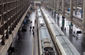 ep trenes en la estacion de atocha