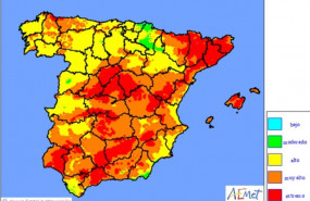ep tres cuartas partesespana estaranmartes 6agosto en riesgo elevadoincendios segunprediccionla agencia estatalmeteorologia aemet