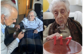 teodora cea de 112 aos y maria branyas de 117 aos 1 1 1 teodora cea de 112 aos y maria branyas de 117 aos 1 1 1