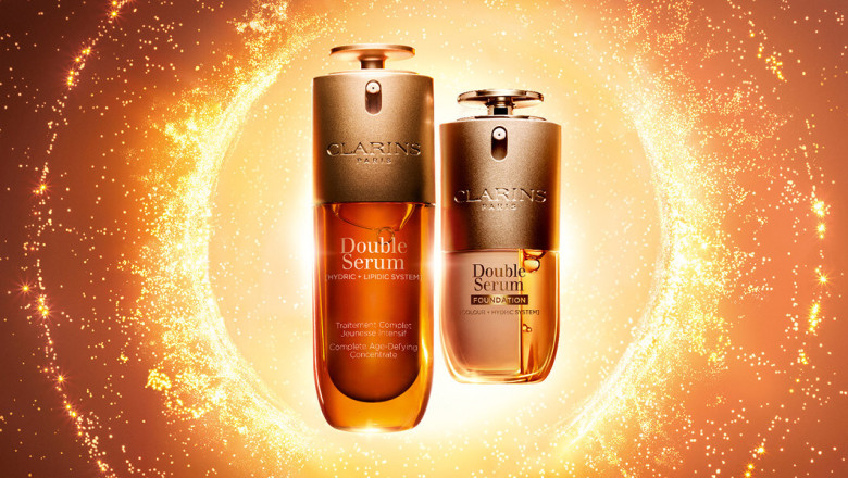 clarins double serum foundation
