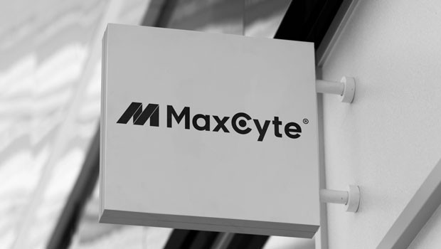 dl maxcyte aim max cyte investigación y desarrollo tecnología farmacéutica logo