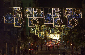 ep archivo   decoraciones y luces de navidad durante el encendido de las luces de navidad de